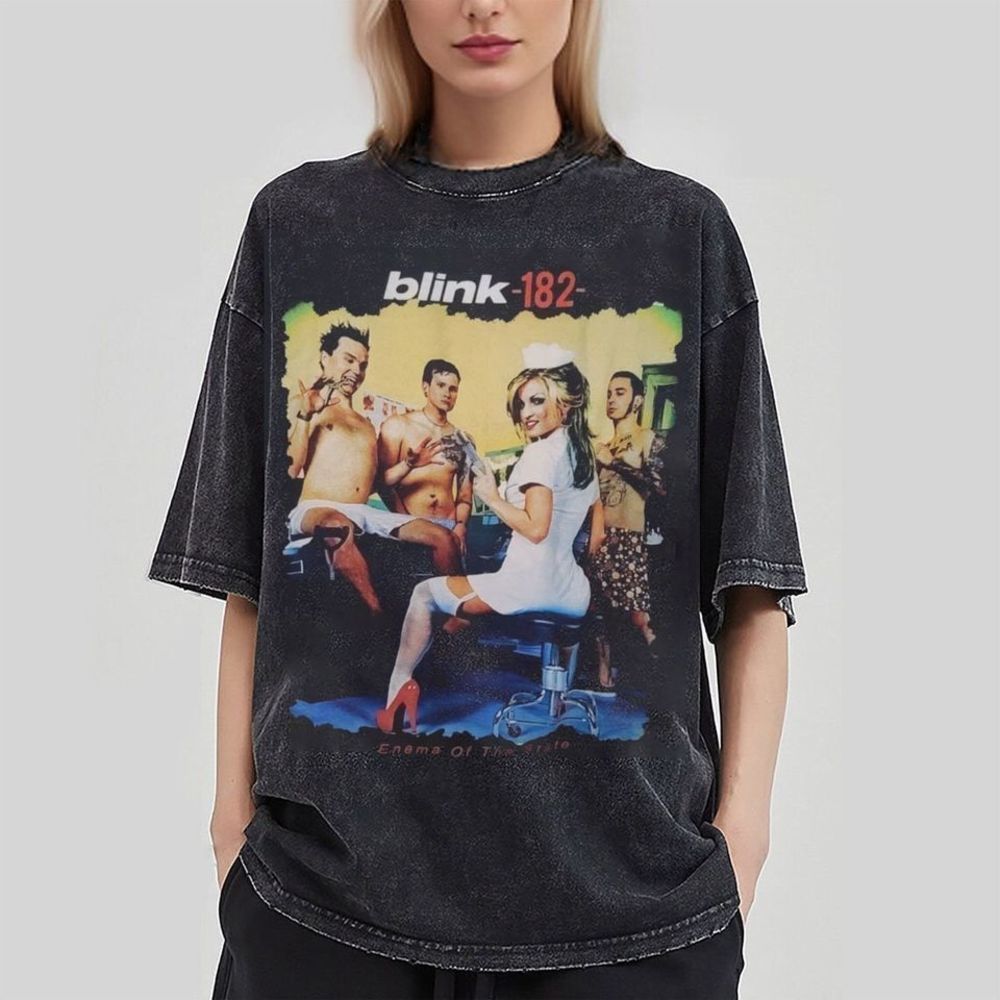 Rock And Roll B182 Enema Of The State Music Graphic Tee T-Shirt